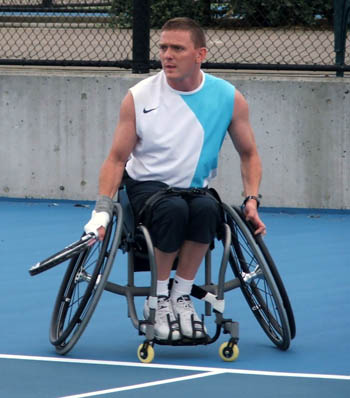 jamie_article Jamie Burdekin in action on the tennis court